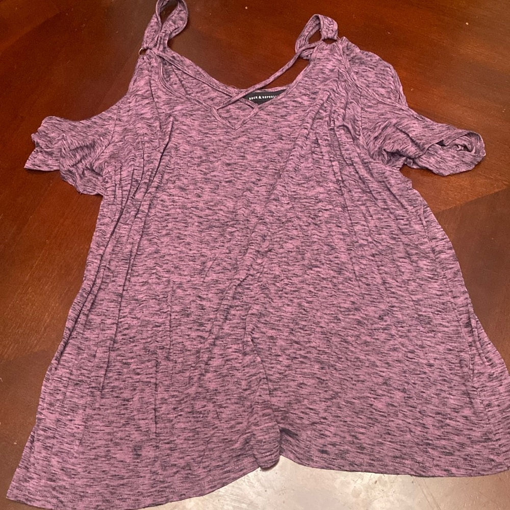Rock and Republic off the shoulder shirt.